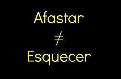 Afastar não é igual a esquecer.