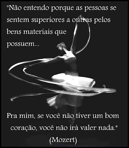 Não entendo porque as pessoas se sentem superiores a outras pelos bens materiais...