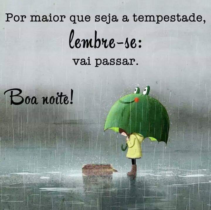 An image with the following quote Por maior que seja a tempestade, lembre-se: vai passar.