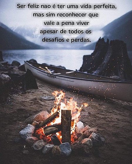 Ser feliz não é ter uma vida perfeita mas sim reconhecer que vale a pena viver a...