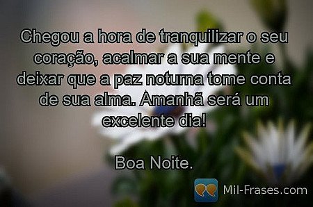 Chegou a hora de tranquilizar o seu coração, acalmar a sua mente e deixar que a...
