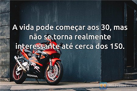 A vida pode começar aos 30, mas não se torna realmente interessante até cerca do...