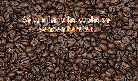 Sé tu mismo las copias se venden baratas