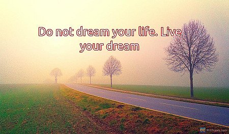 Live Your Dream: Powerful Quote & Inspiration