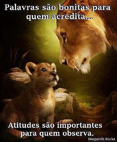 Palavras são bonitas para quem acredita...
