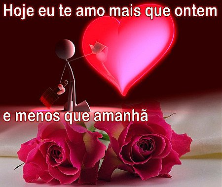 Te amo mais que ontem e menos que amanha