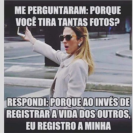 Porque você tira tantas fotos?