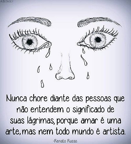 Não chore...