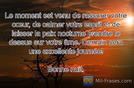 Le moment est venu de rassurer votre cœur, de calmer votre esprit et de laisser...